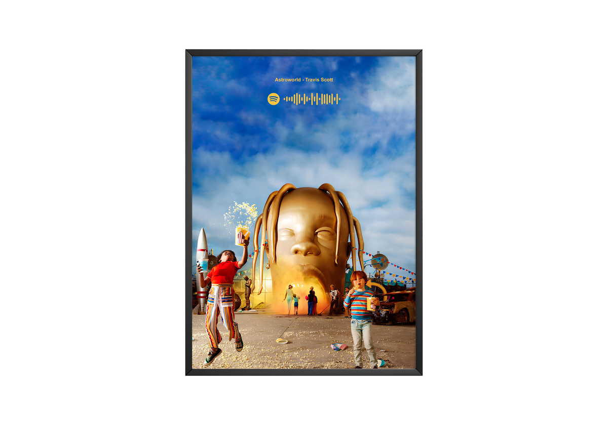 Travis Scott 'Astroworld' Spotify Poster - Posters, Prints & Wall Art | HYPE Posters