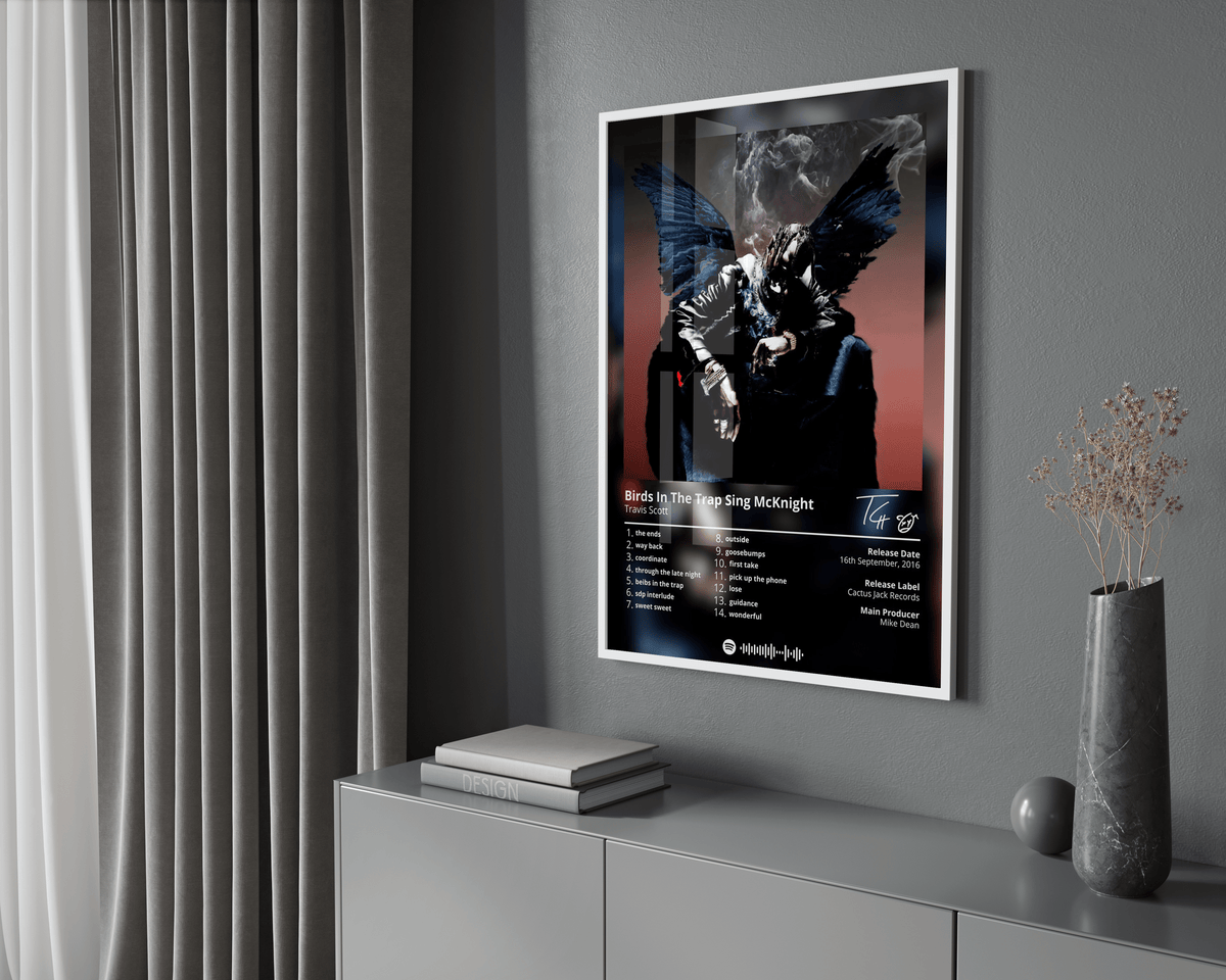 Travis Scott 'Birds In The Trap Sing McKnight' Album Poster - Posters, Prints & Wall Art | HYPE Posters