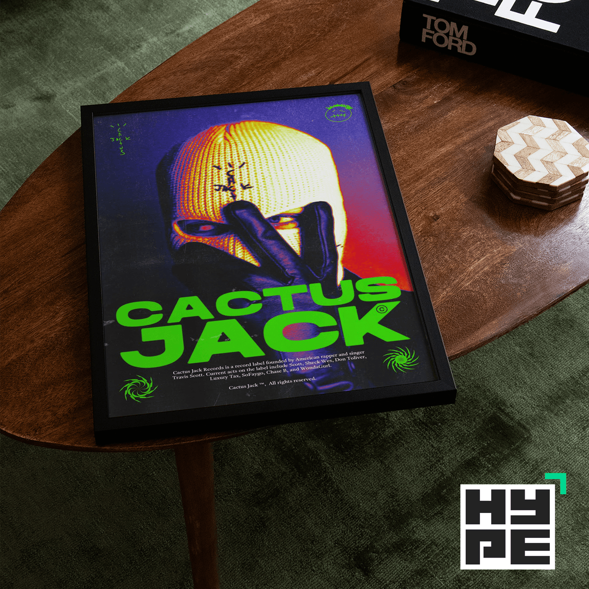 Travis Scott Cactus Jack Art Poster - Posters, Prints & Wall Art | HYPE Posters