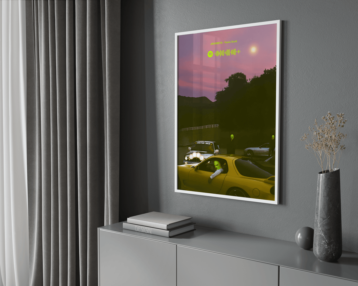 Travis Scott 'Jackboys' Spotify Poster - Posters, Prints & Wall Art | HYPE Posters