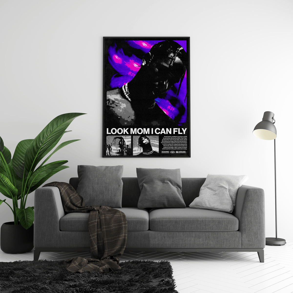 Travis Scott 'Look Mom' Retro Poster - Posters, Prints & Wall Art | HYPE Posters
