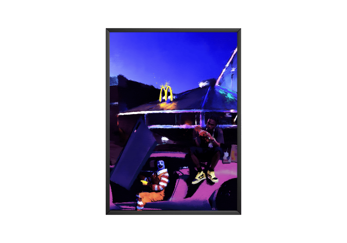Travis Scott MC Painting Poster - Posters, Prints & Wall Art | HYPE Posters