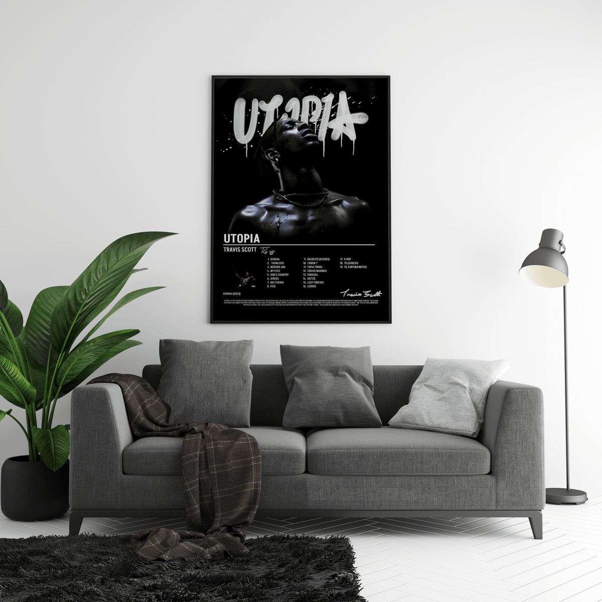 Travis Scott 'Utopia' Album Poster - Posters, Prints & Wall Art | HYPE Posters