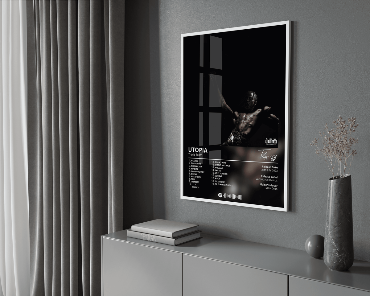 Travis Scott 'Utopia' Album Poster - Posters, Prints & Wall Art | HYPE Posters