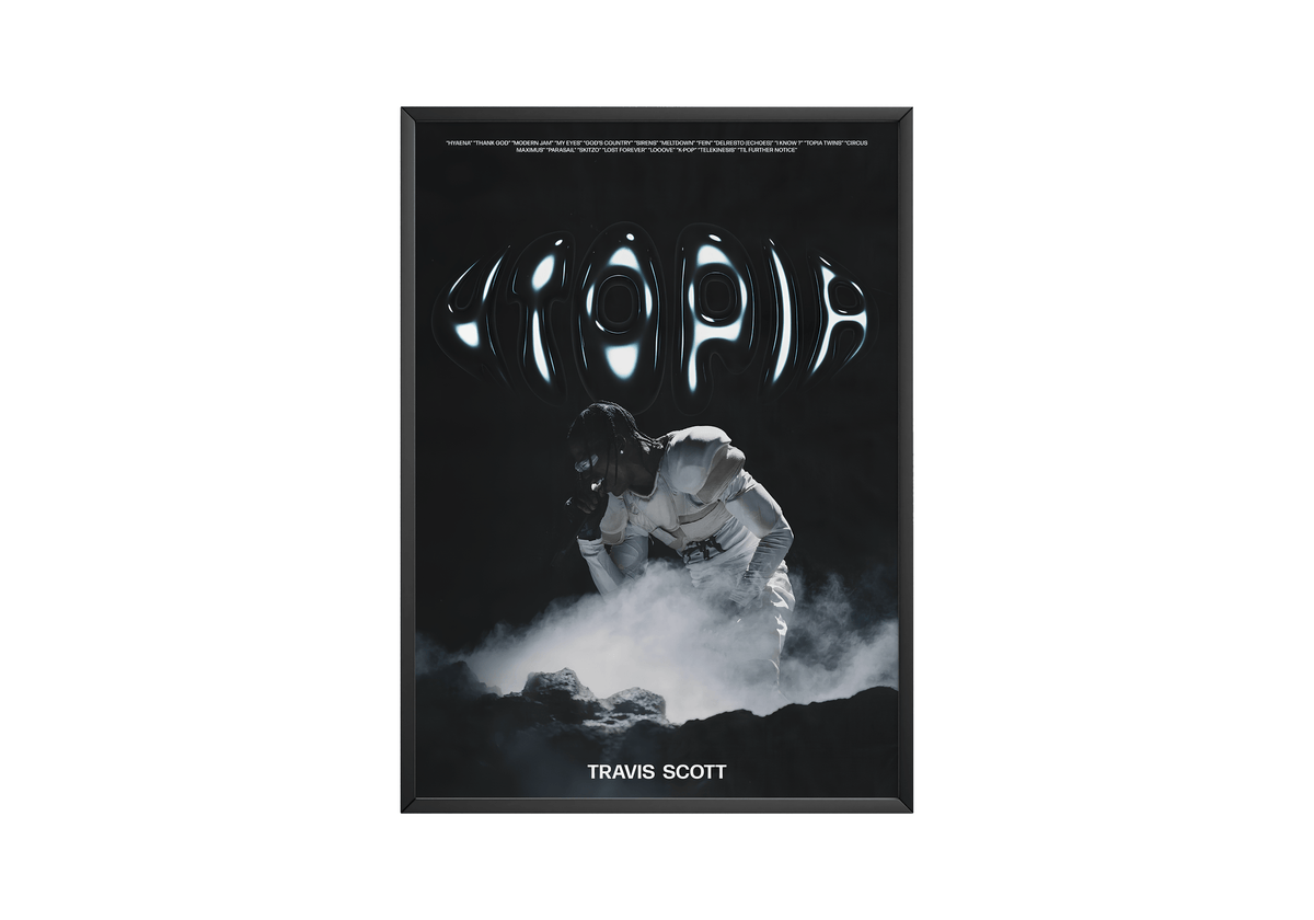 Travis Scott 'Utopia' Bubble Poster - Posters, Prints & Wall Art | HYPE Posters