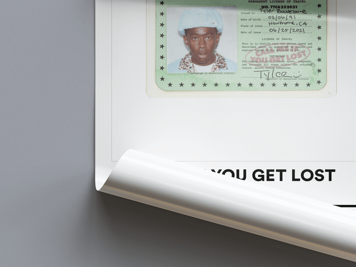 Tyler The Creator 'CALL ME IF YOU GET LOST' Album Poster - Posters, Prints & Wall Art | HYPE Posters