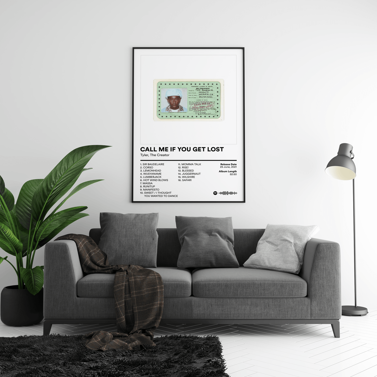 Tyler The Creator 'CALL ME IF YOU GET LOST' Album Poster - Posters, Prints & Wall Art | HYPE Posters