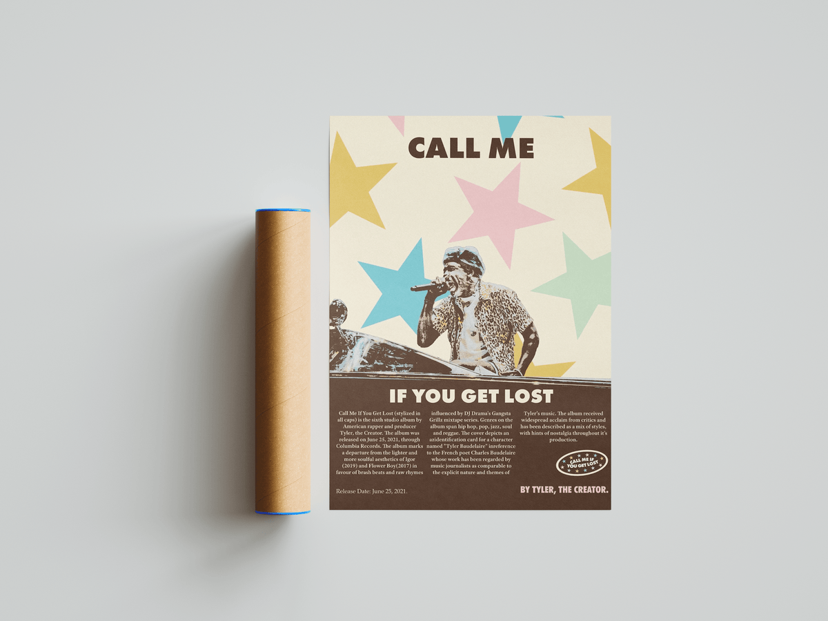 Tyler The Creator 'Call Me' Poster - Posters, Prints & Wall Art | HYPE Posters