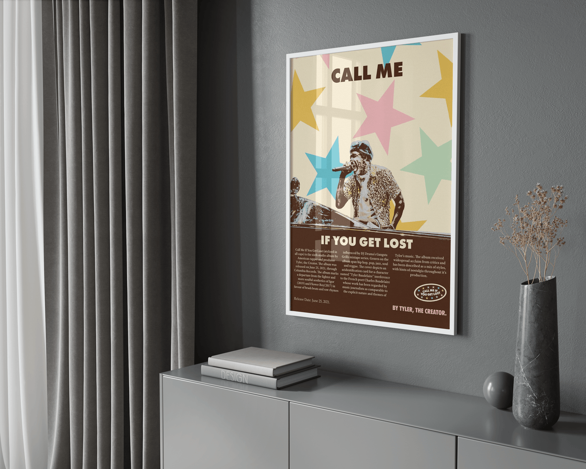 Tyler The Creator 'Call Me' Poster - Posters, Prints & Wall Art | HYPE Posters