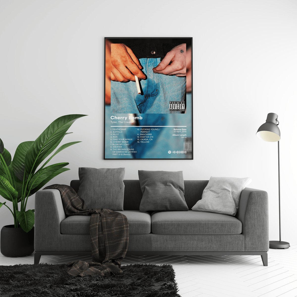 Tyler The Creator 'Cherry Bomb' Album Poster - Posters, Prints & Wall Art | HYPE Posters