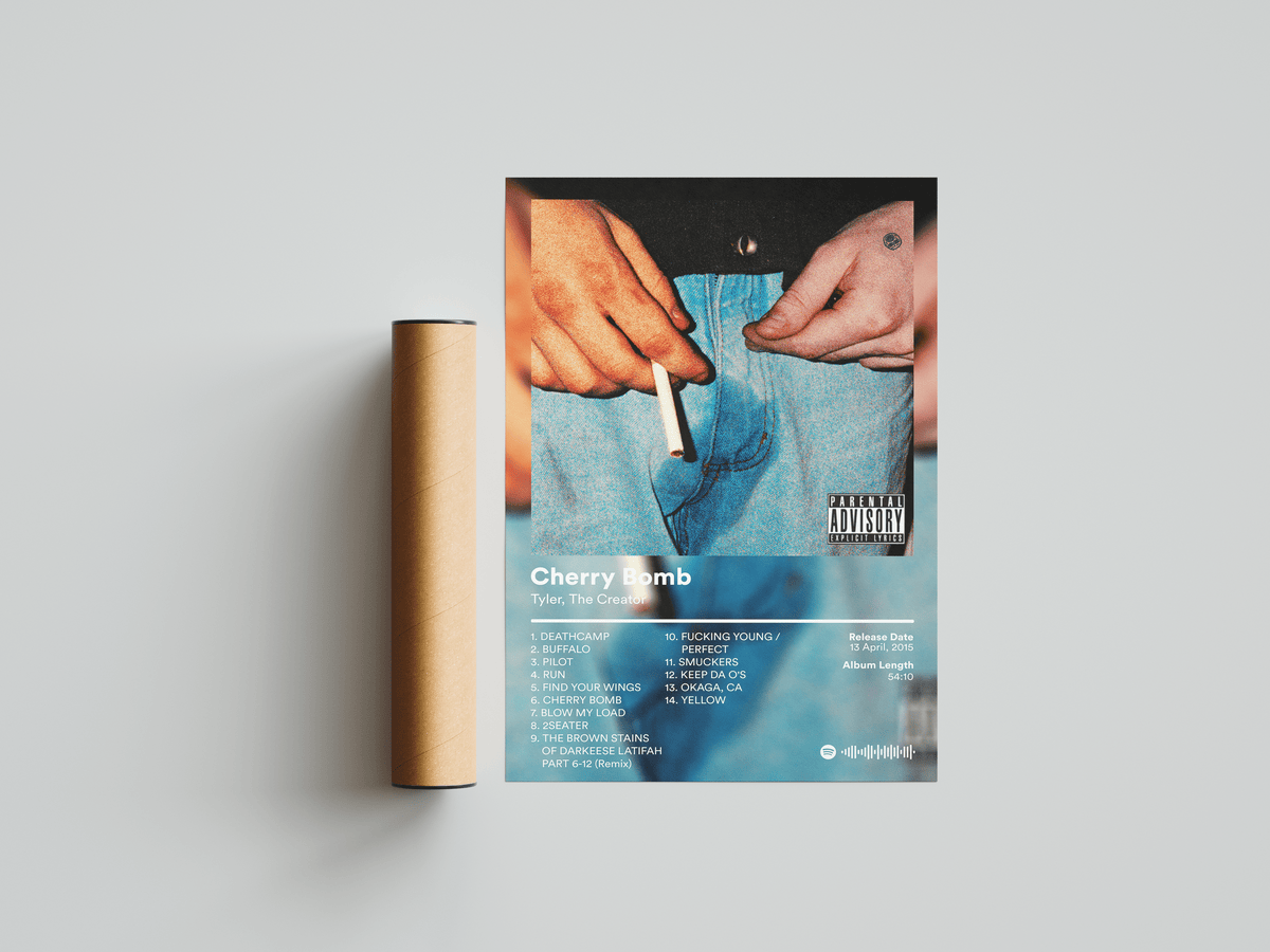 Tyler The Creator 'Cherry Bomb' Album Poster - Posters, Prints & Wall Art | HYPE Posters