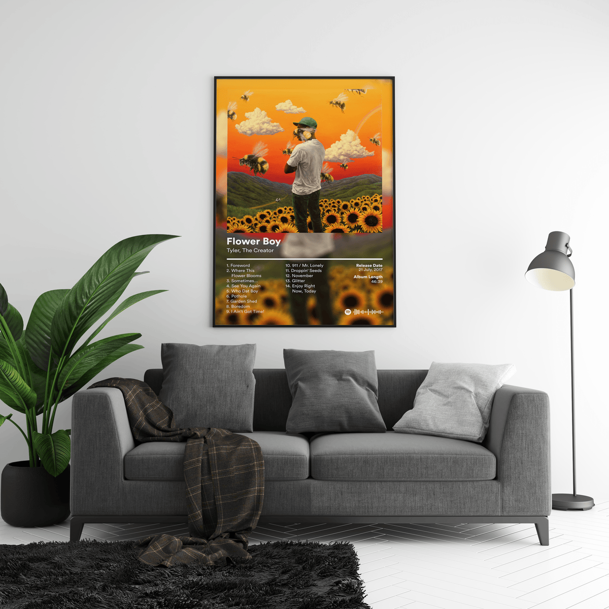 Tyler The Creator 'Flower Boy' Album Poster - Posters, Prints & Wall Art | HYPE Posters