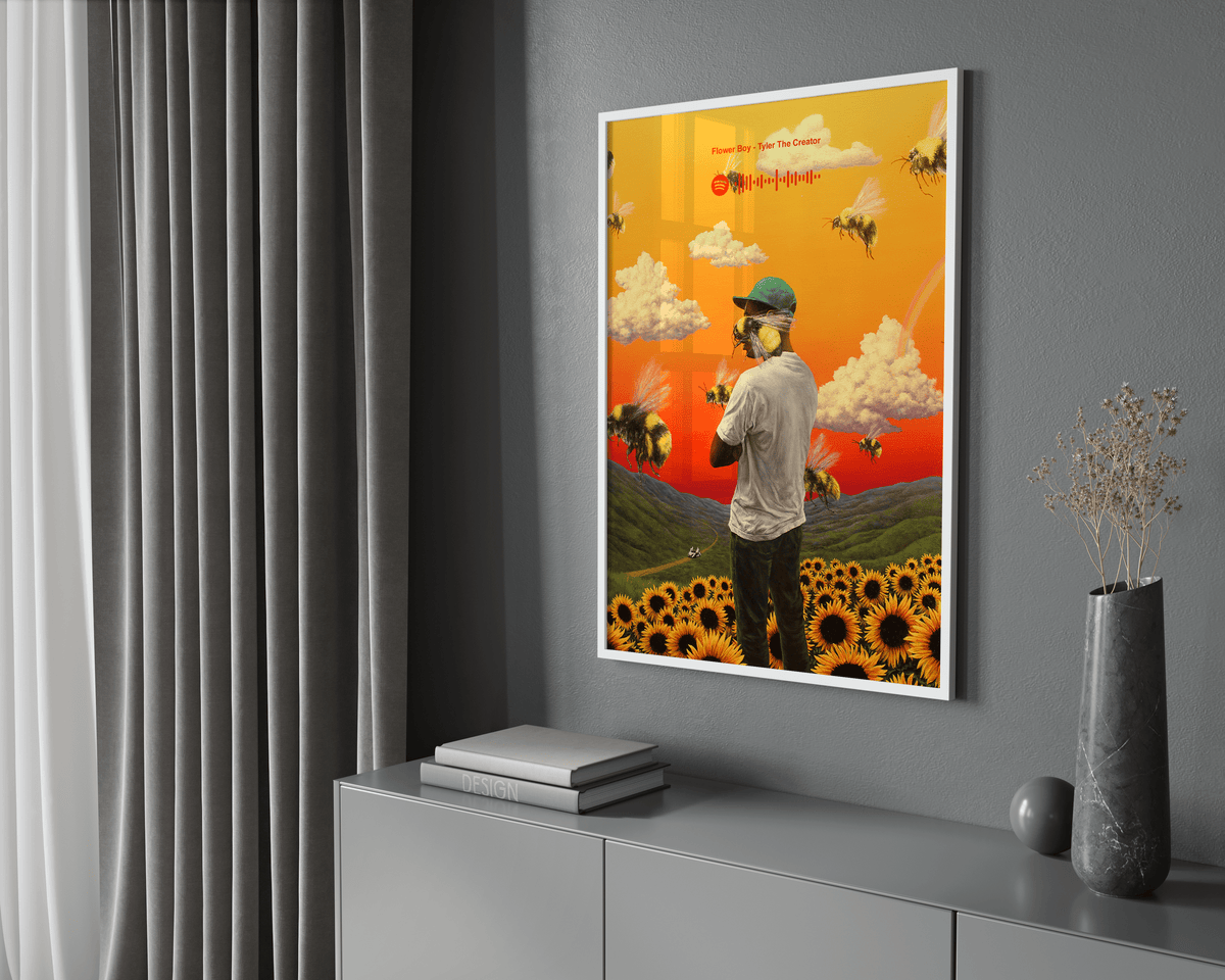 Tyler The Creator 'Flower Boy' Spotify Poster - Posters, Prints & Wall Art | HYPE Posters