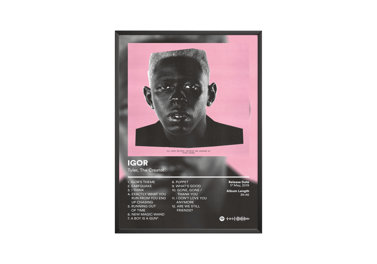 Tyler The Creator 'IGOR' Album Poster - Posters, Prints & Wall Art | HYPE Posters