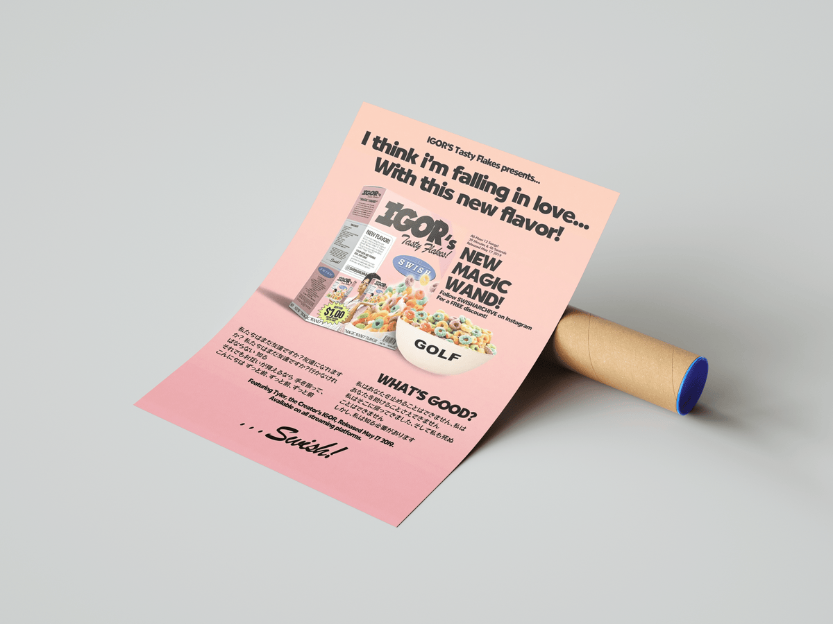 Tyler The Creator - Igor Cereal Poster - Posters, Prints & Wall Art | HYPE Posters