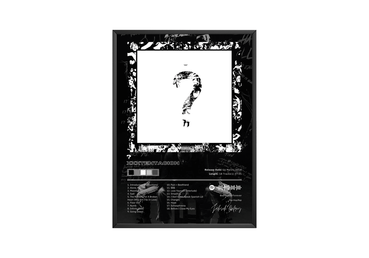 XXXTENTACION '?' Album Poster - Posters, Prints & Wall Art | HYPE Posters
