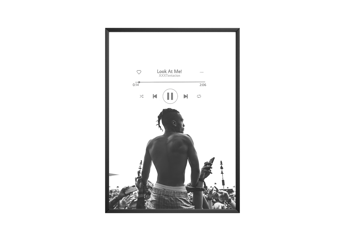 XXXTENTACION 'Look At Me' Playlist Poster - Posters, Prints & Wall Art | HYPE Posters
