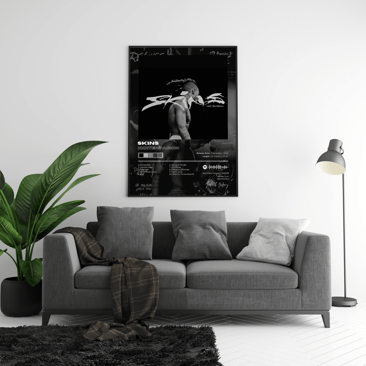 XXXTENTACION 'Skins' Album Poster - Posters, Prints & Wall Art | HYPE Posters