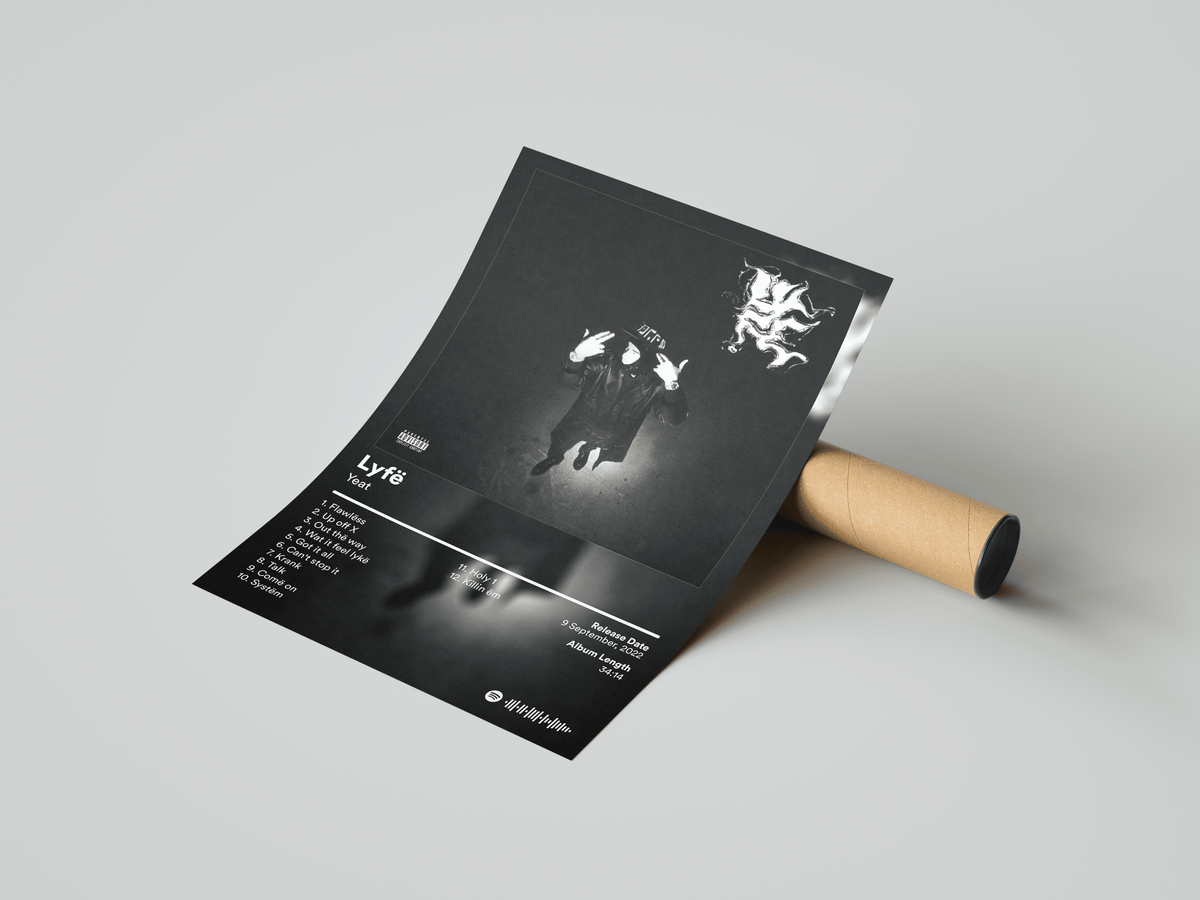 Yeat 'Lyfë' Album Poster - Posters, Prints & Wall Art | HYPE Posters