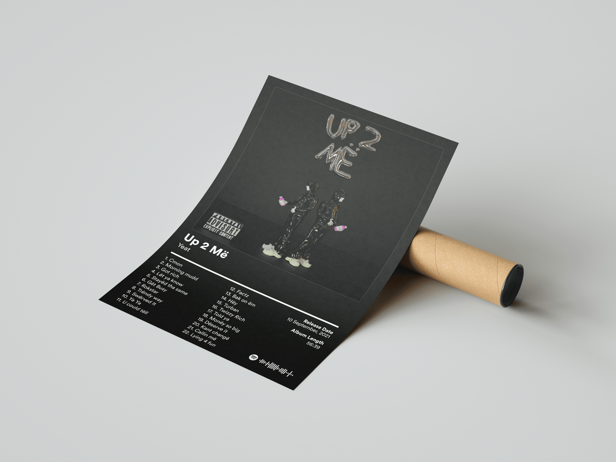 Yeat 'Up 2 Më' Album Poster - Posters, Prints & Wall Art | HYPE Posters