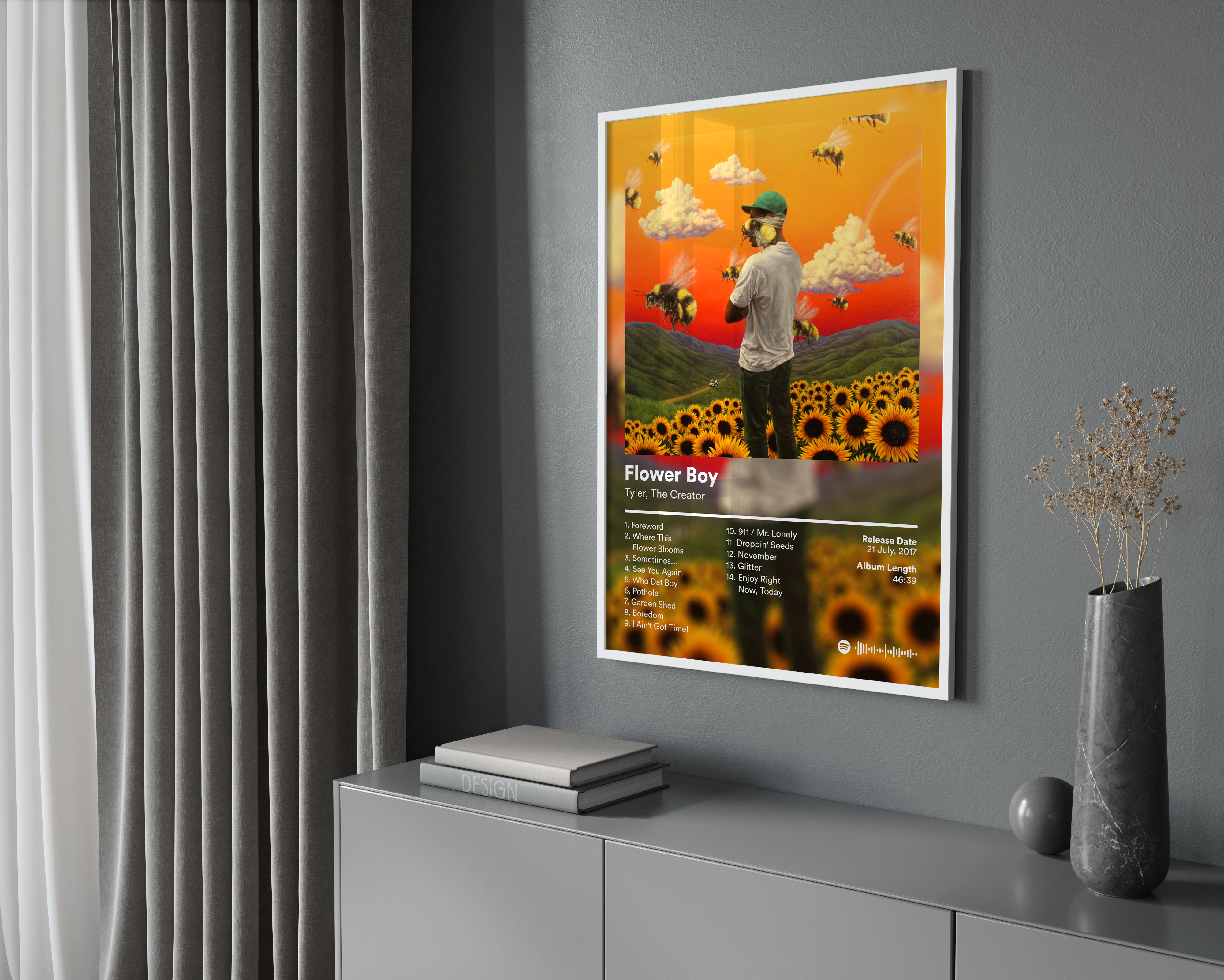 Tyler The Creator 'Flower Boy' Album Poster | Hype Posters