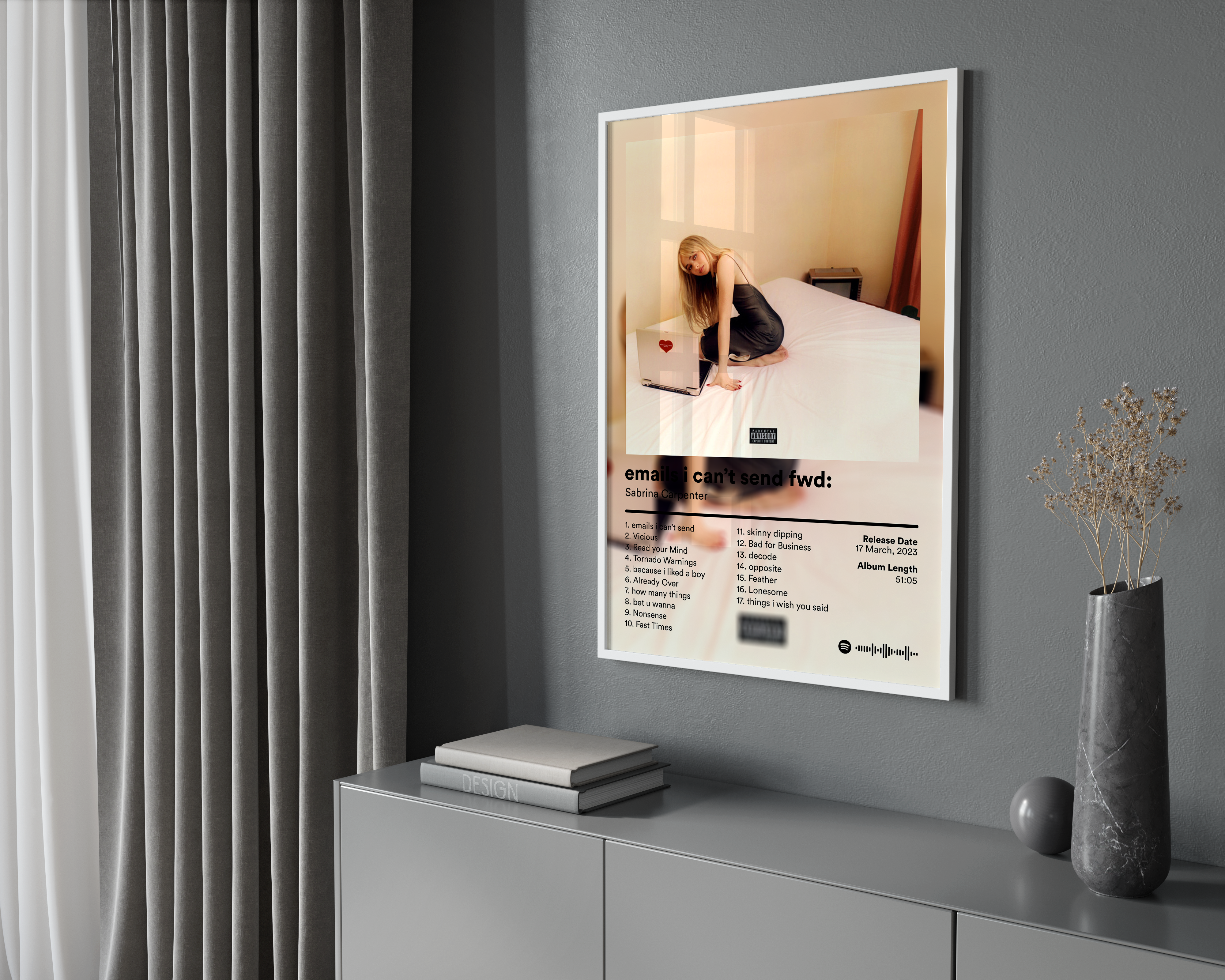 Sabrina Carpenter 'emails i cant send fwd' Album Poster | Hype Posters
