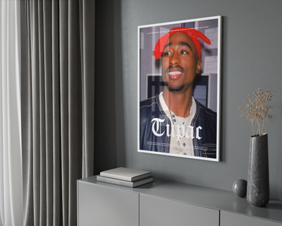 2PAC 'Classic Red' Poster | Hype Posters