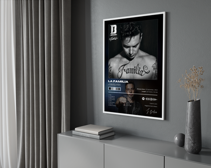 J Balvin 'La Familia' Album Poster | Hype Posters
