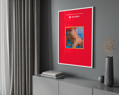 Kanye West 'My Beautiful Dark Twisted Fantasy' Spotify Poster | Hype Posters