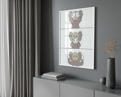 Kaws - See Speak Hear No Evil Poster | Hype Posters