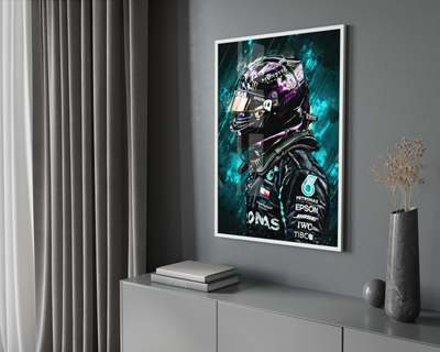 Lewis Hamilton Painting Poster | Hype Posters