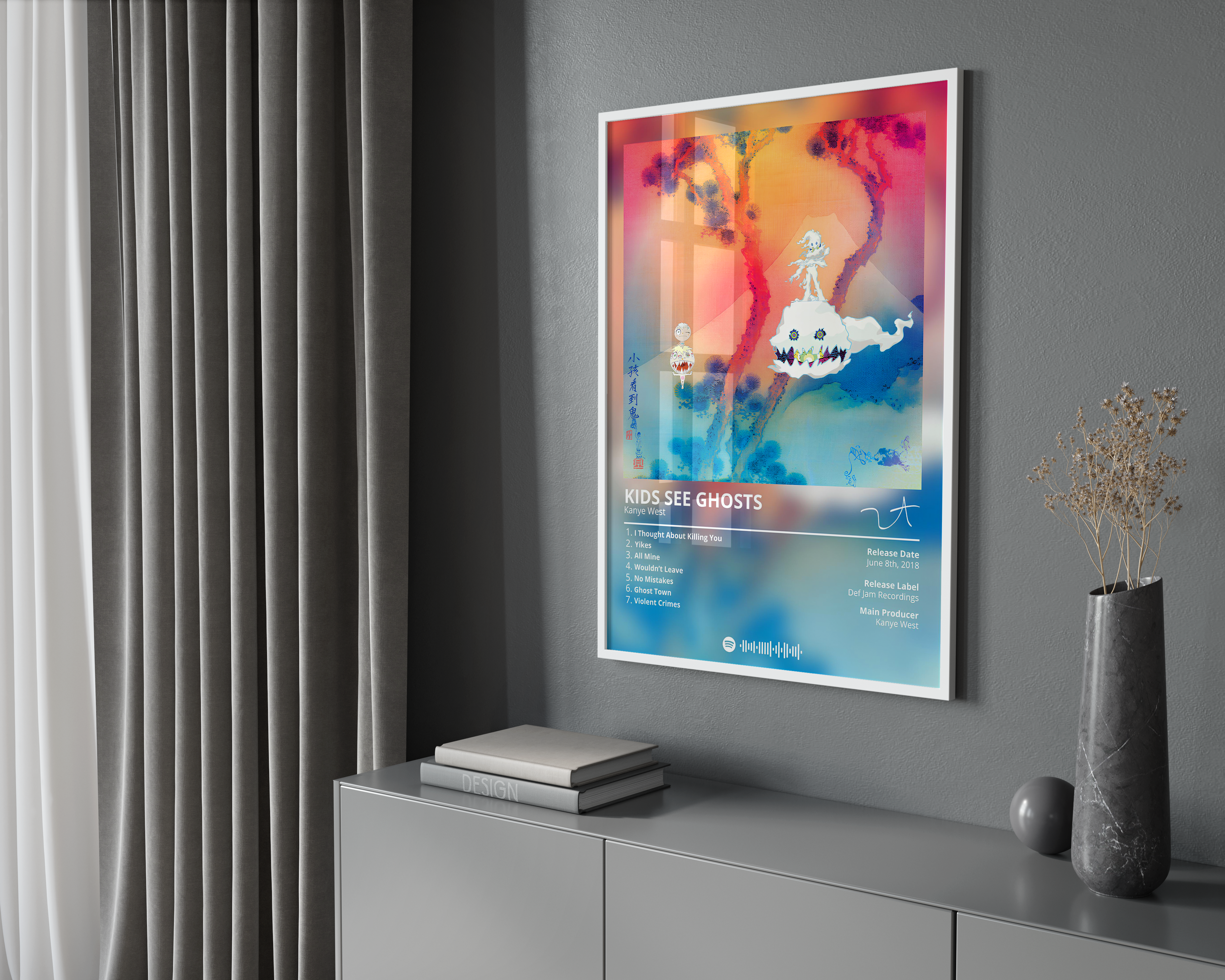 Kanye West 'Kids See Ghosts' Album Poster | Hype Posters