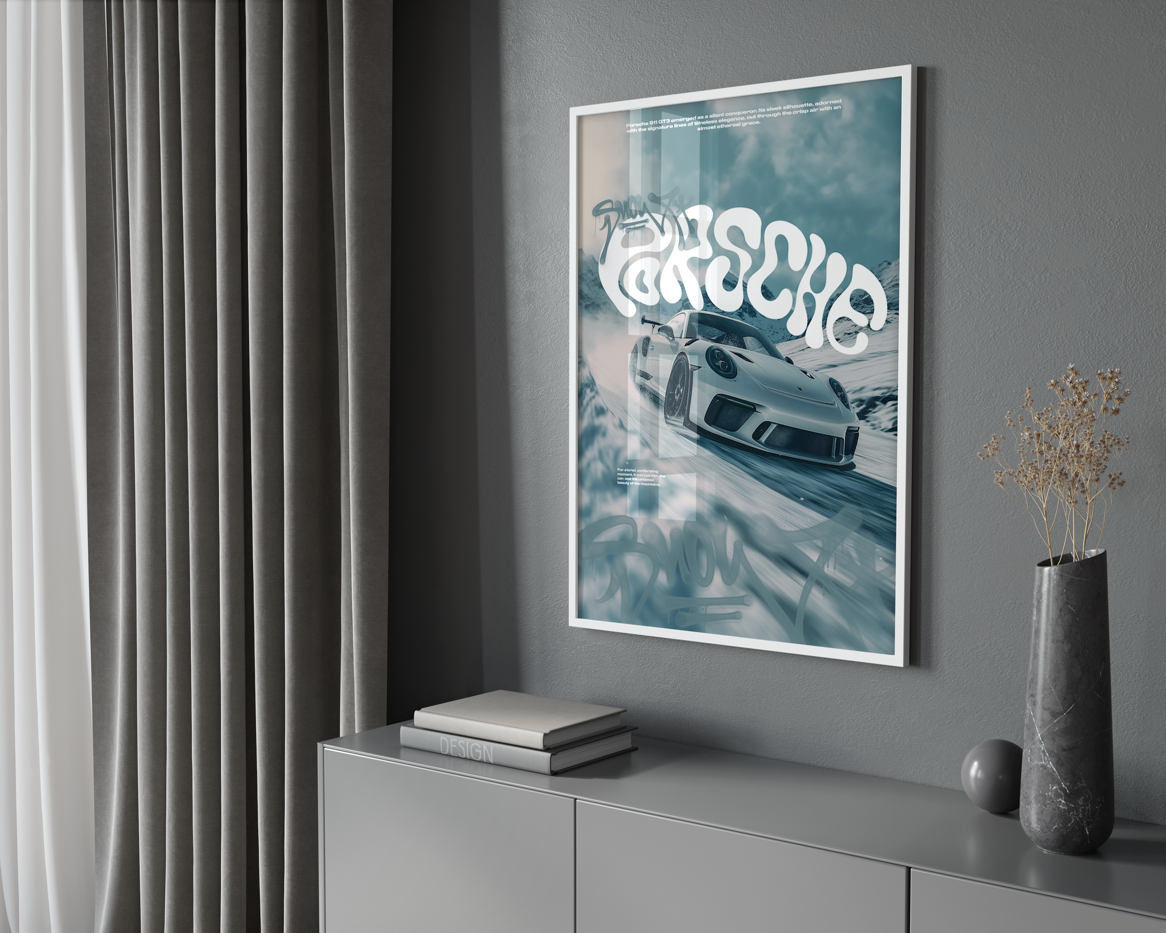 Snowy Porsche 911 GT3 Poster | Hype Posters