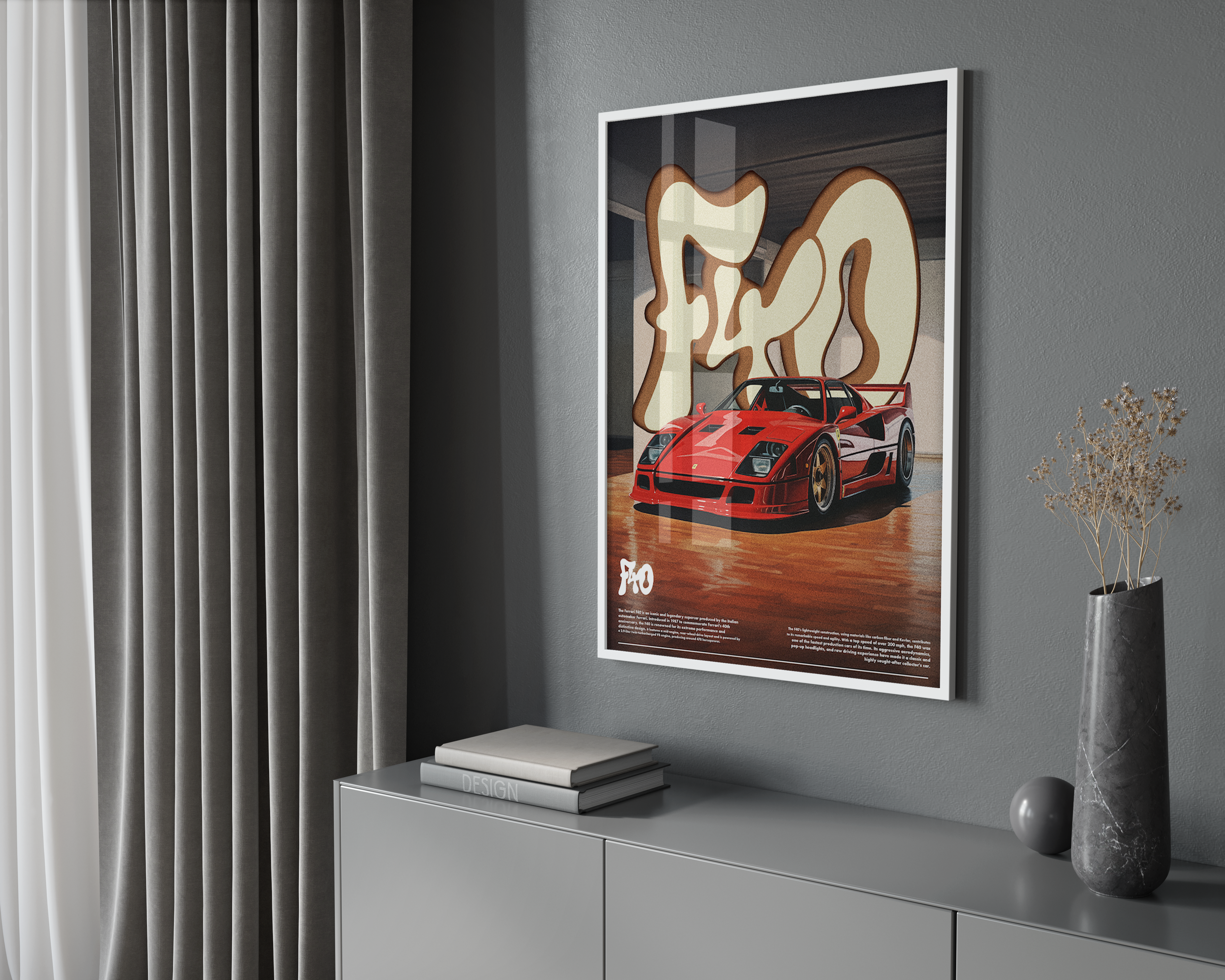 Ferrari F40 Poster | Hype Posters