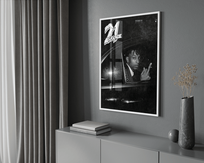 21 Savage - B&W Poster - Posters, Prints & Wall Art | HYPE Posters