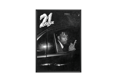 21 Savage - B&W Poster - Posters, Prints & Wall Art | HYPE Posters