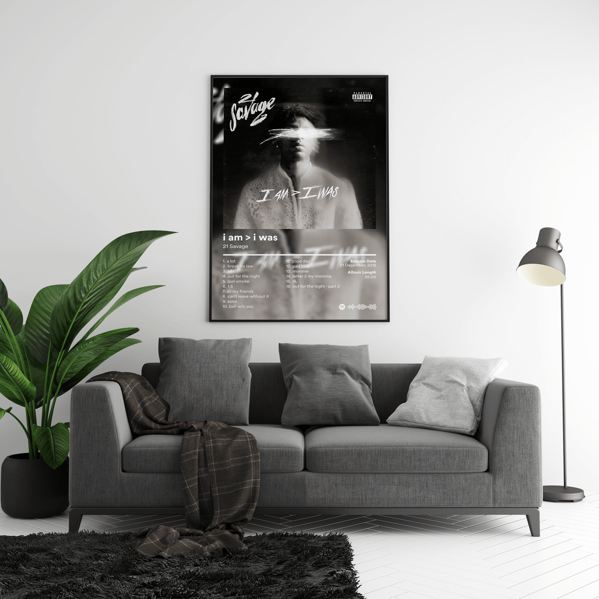 21 Savage 'i am > i was' Album Poster - Posters, Prints & Wall Art | HYPE Posters