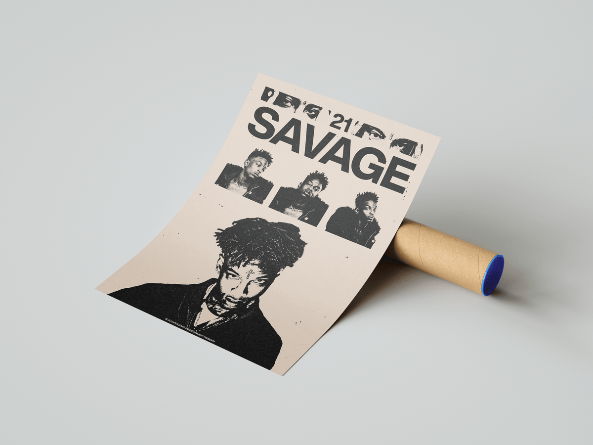 21 Savage 'Trio' Poster - Posters, Prints & Wall Art | HYPE Posters