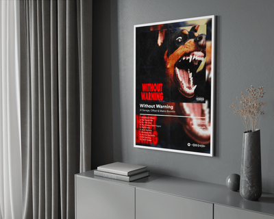 21 Savage 'Without Warning' Album Poster - Posters, Prints & Wall Art | HYPE Posters
