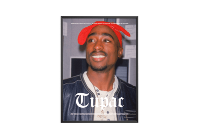 2PAC 'Classic Red' Poster - Posters, Prints & Wall Art | HYPE Posters