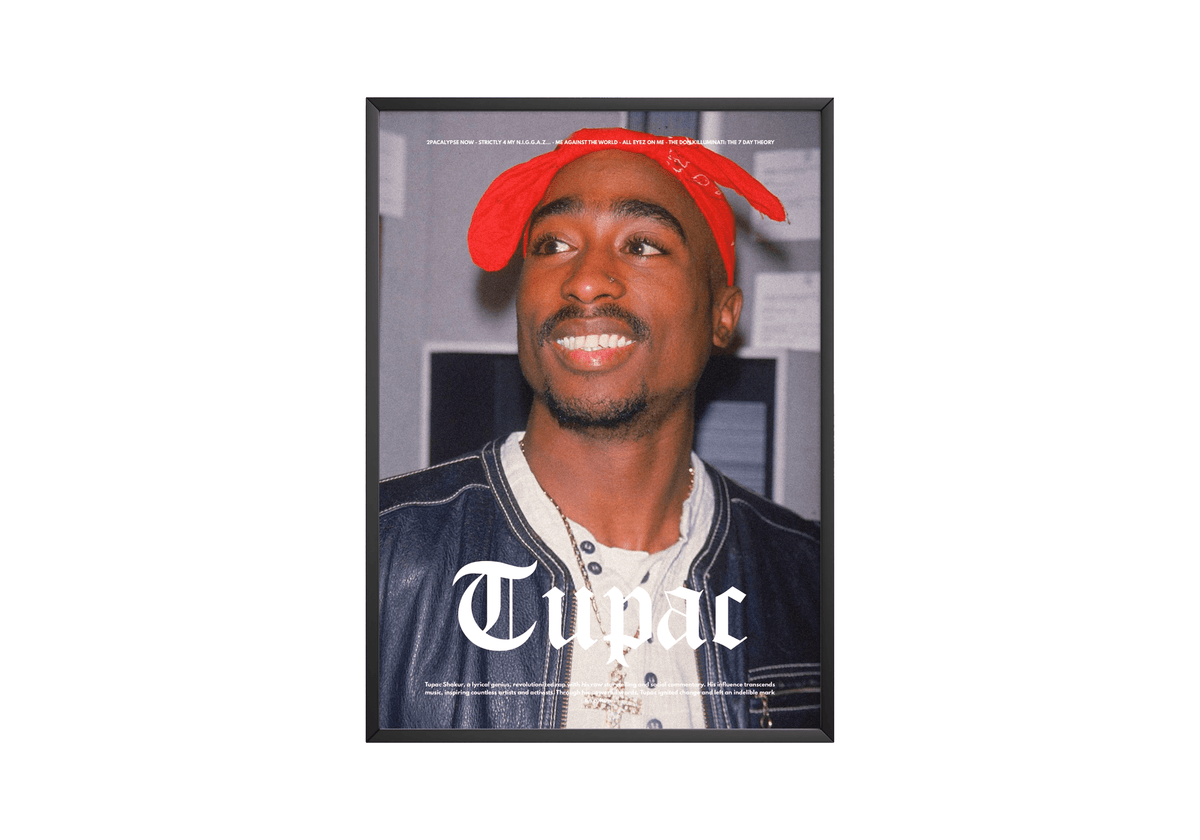 2PAC 'Classic Red' Poster - Posters, Prints & Wall Art | HYPE Posters