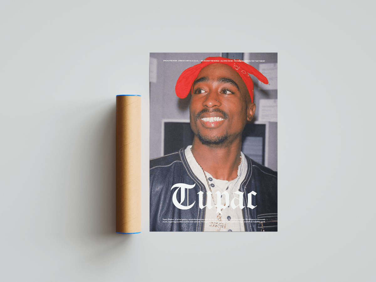 2PAC 'Classic Red' Poster - Posters, Prints & Wall Art | HYPE Posters