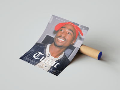 2PAC 'Classic Red' Poster - Posters, Prints & Wall Art | HYPE Posters
