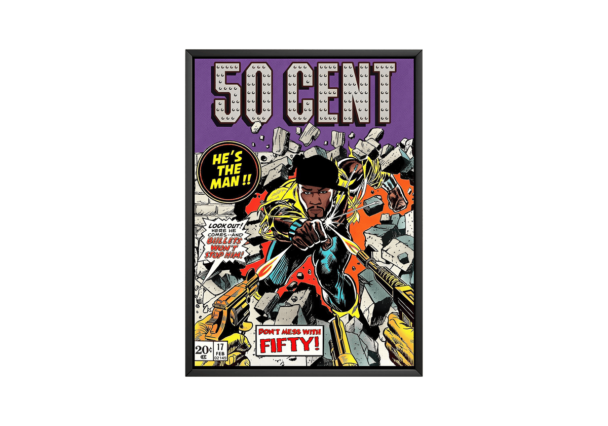 50 Cent - Comic Poster - Posters, Prints & Wall Art | HYPE Posters