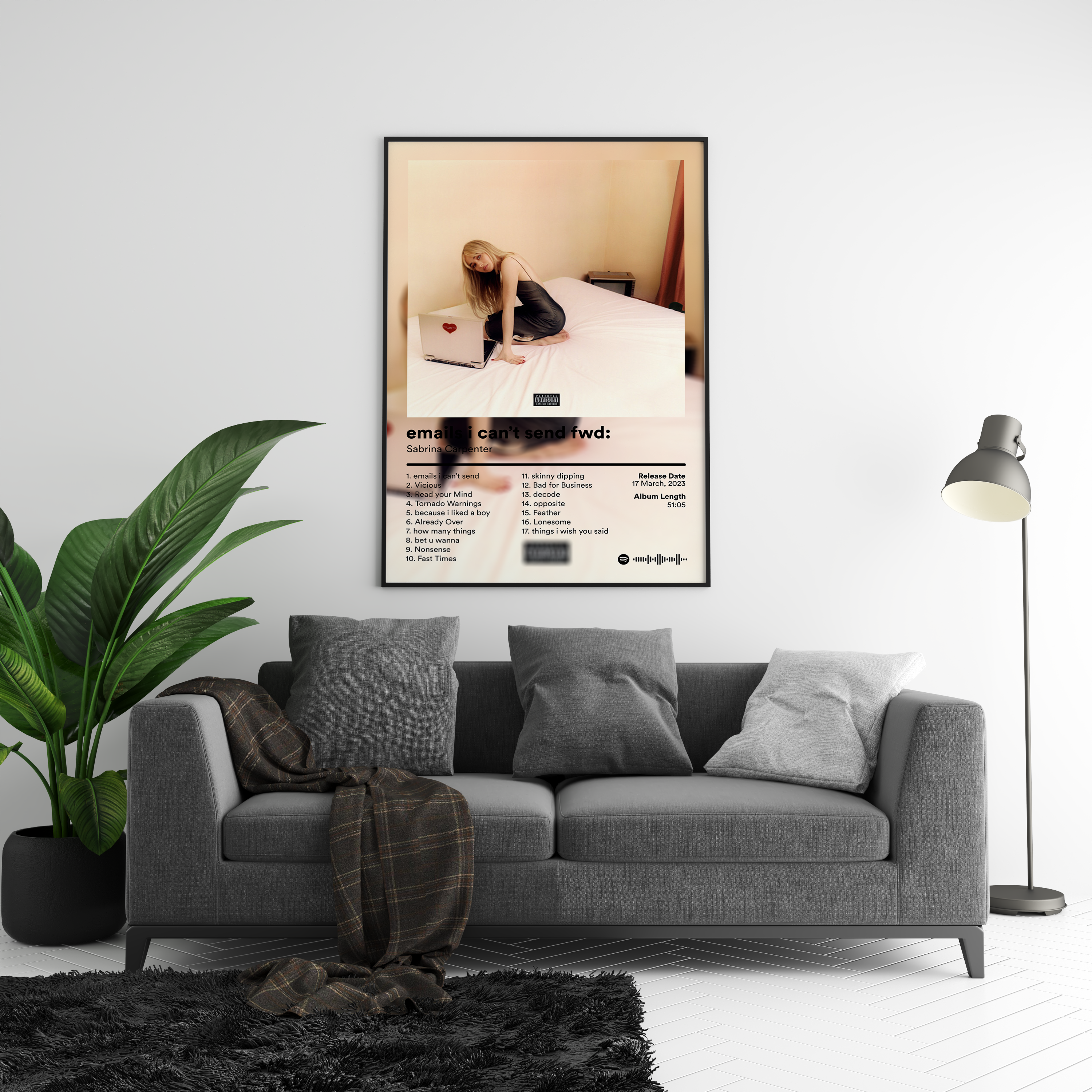 Sabrina Carpenter 'emails i cant send fwd' Album Poster | Hype Posters