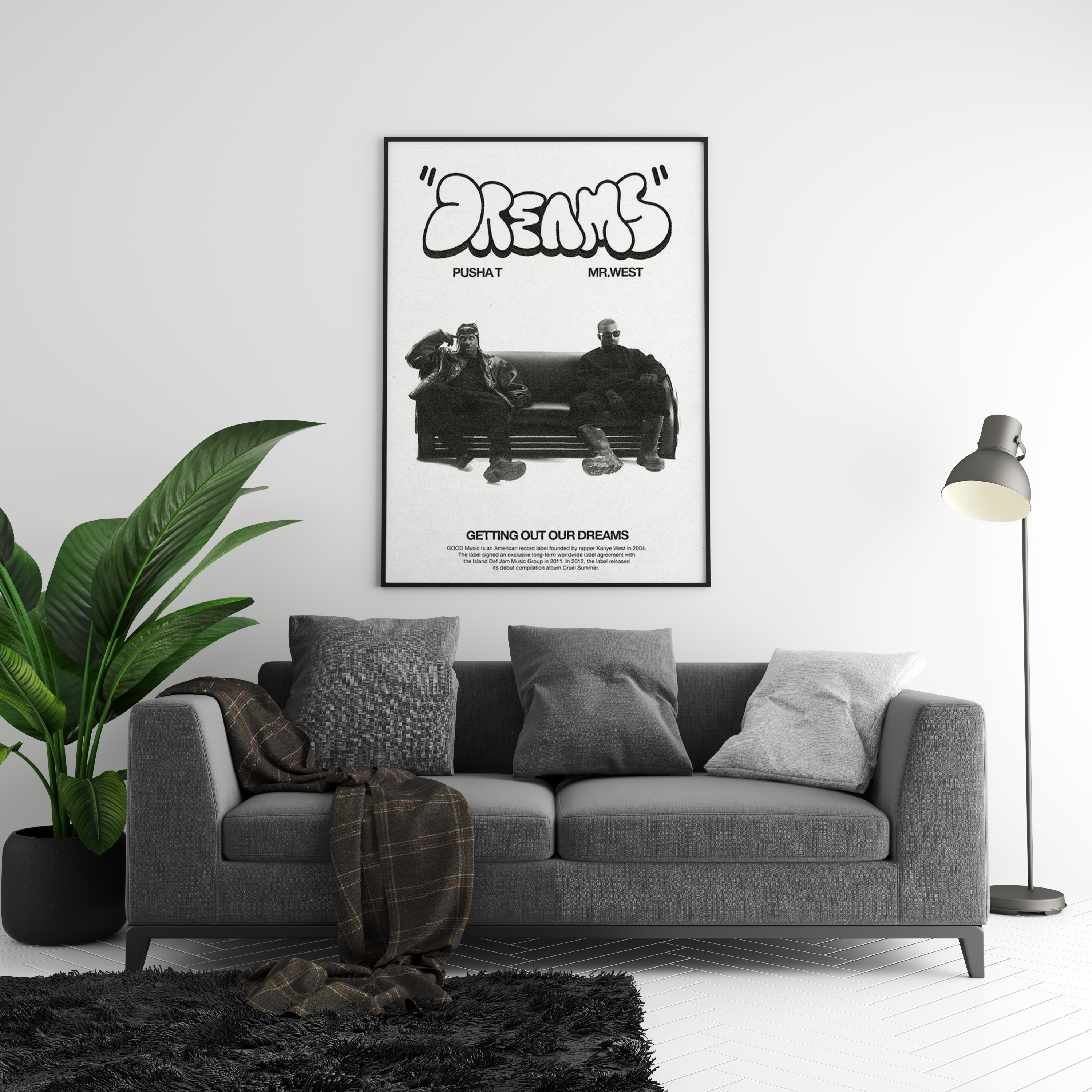 Pusha T & Kanye West 'Dreams' Poster | Hype Posters