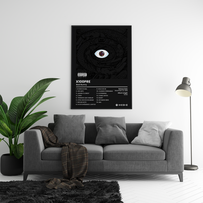 Bad Bunny 'X100PRE' Album Poster | Hype Posters