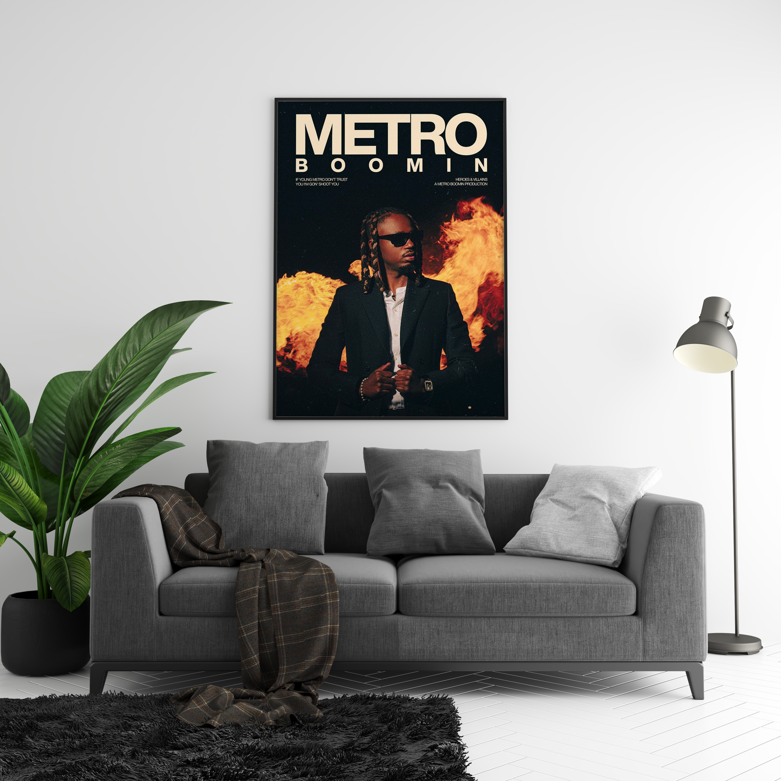 Metro Boomin 'Heroes & Villains' Poster | Hype Posters