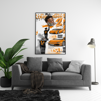 Gunna 'Drip Season 2' Album Poster | Hype Posters
