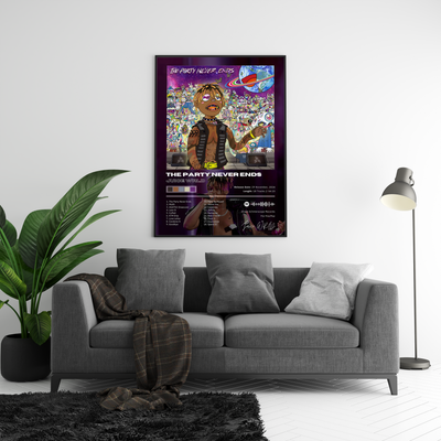 Juice WRLD 'The Party Never Ends' Album Poster | Hype Posters